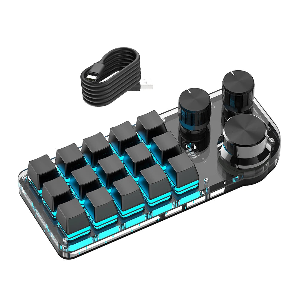 RGB Mechanical Keyboard with Custom Macro Programming